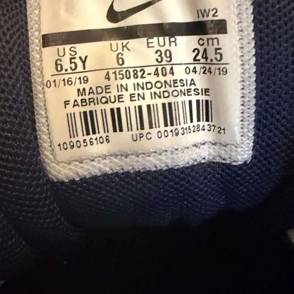 Nike Air More Uptempo Denim Blue Shoes Youth 6.5Y 415082-404